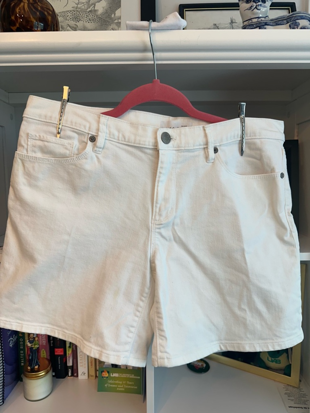 Women’s White Denim Shorts